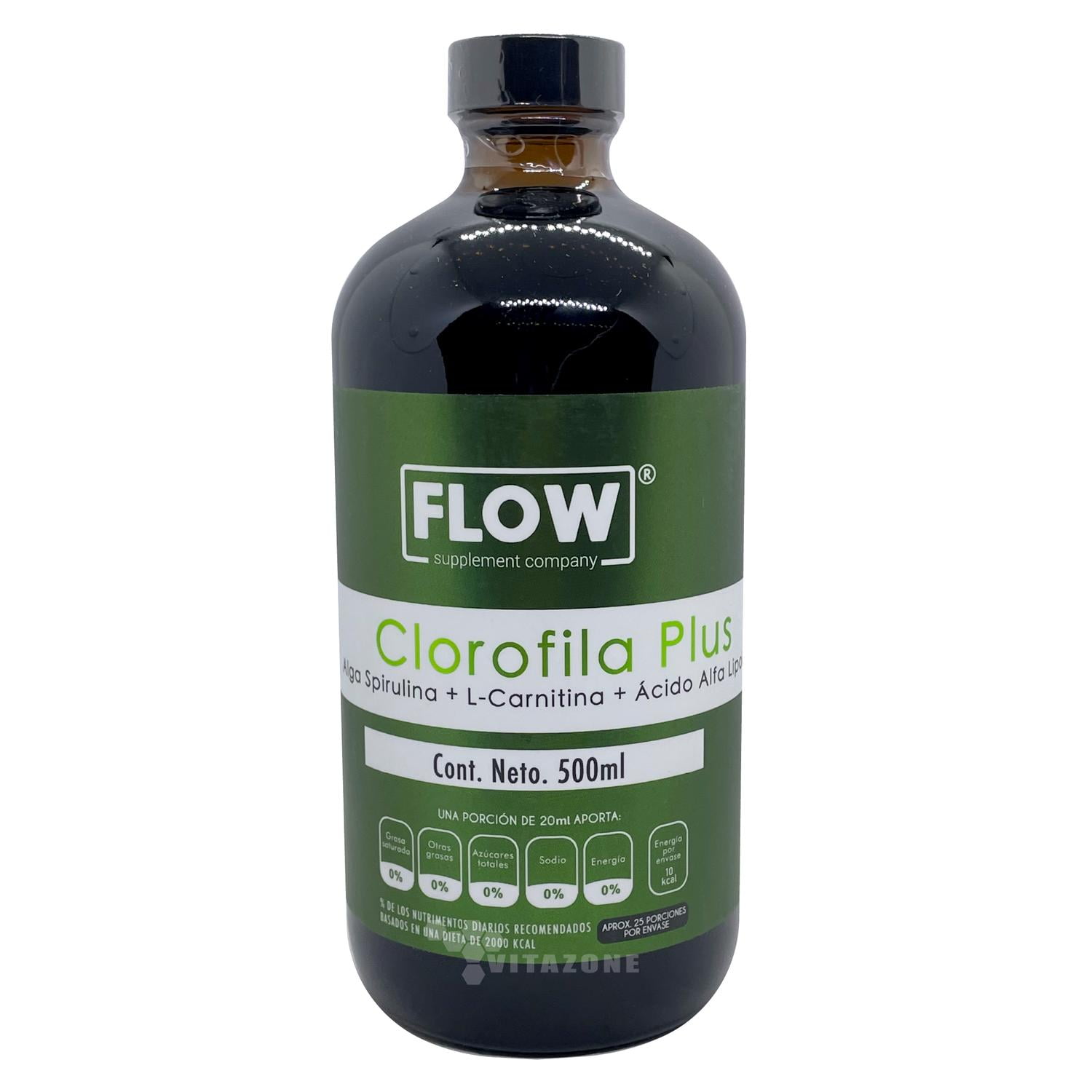 Clorofila Plus Carnitina Acido Alfa Lipoico 500 ml Flow FLOW  FLOWCLOROFILAPLUS | Bodega Aurrera en lnea