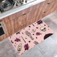 thumbnail image 3 of DragonBtu Kitchen Mat Cushioned Anti Fatigue Rug Skull Skeleton Hand Rose Pink 15.7"x29.5" Waterproof, Non Slip, Comfort Desk/Floor Mats for House Sink, 3 of 6