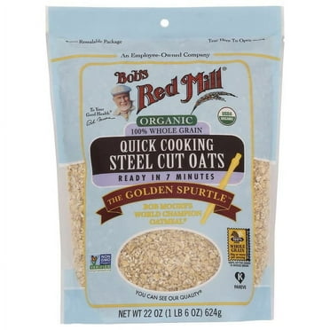 Bob's Red Mill Organic Quick Cooking Steel Cut Oats 22 oz Pkg