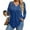 Blue, variant on TQWQT Plus Size Blouses for Women Fashion Women's Plus Size Tunic Tops V Neck Henley Plus Size Tunics Long Sleeve Basic Tees Dressy Casual Tshirt Loose Fit Fall Outfits Purple 3XL