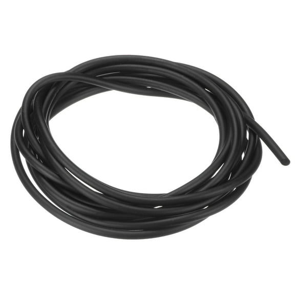3 Meter Length Natural Latex Rubber Tubing, 1.7x4.5mm(IDxOD) Rubber Tube Hose, Black