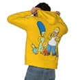 thumbnail image 5 of Simpsons Men's Hoodie With Color Drawstrings Sweatshirt Hooded Pullover Print Winter Coat Jacket Large, 5 of 9