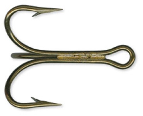 Mustad 3565-NI-2/0 - 1595 Ami Treble Nichelati 2X Strong Misura 2/0 Per Pesca In Acqua Dolce E Salata
