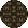 thumbnail image 1 of Ahgly Company Indoor Square Patterned Midnight Gray Area Rugs, 3' Square, 1 of 6