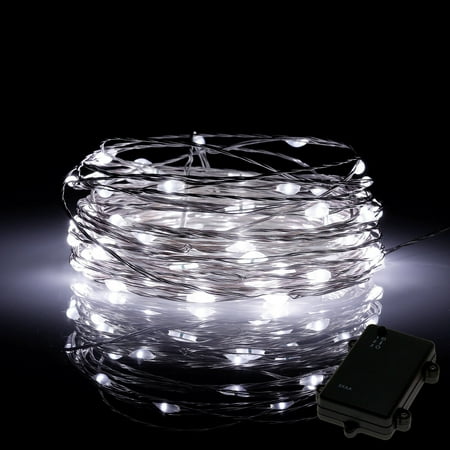 10ft (3m) 30 LEDs Fairy LED Wire String Lights Starry Lights Pure White Battery Powered 10ft (3m) 30 LEDs Fairy LED Wire String Lights Starry Lights Pure White Battery Powered