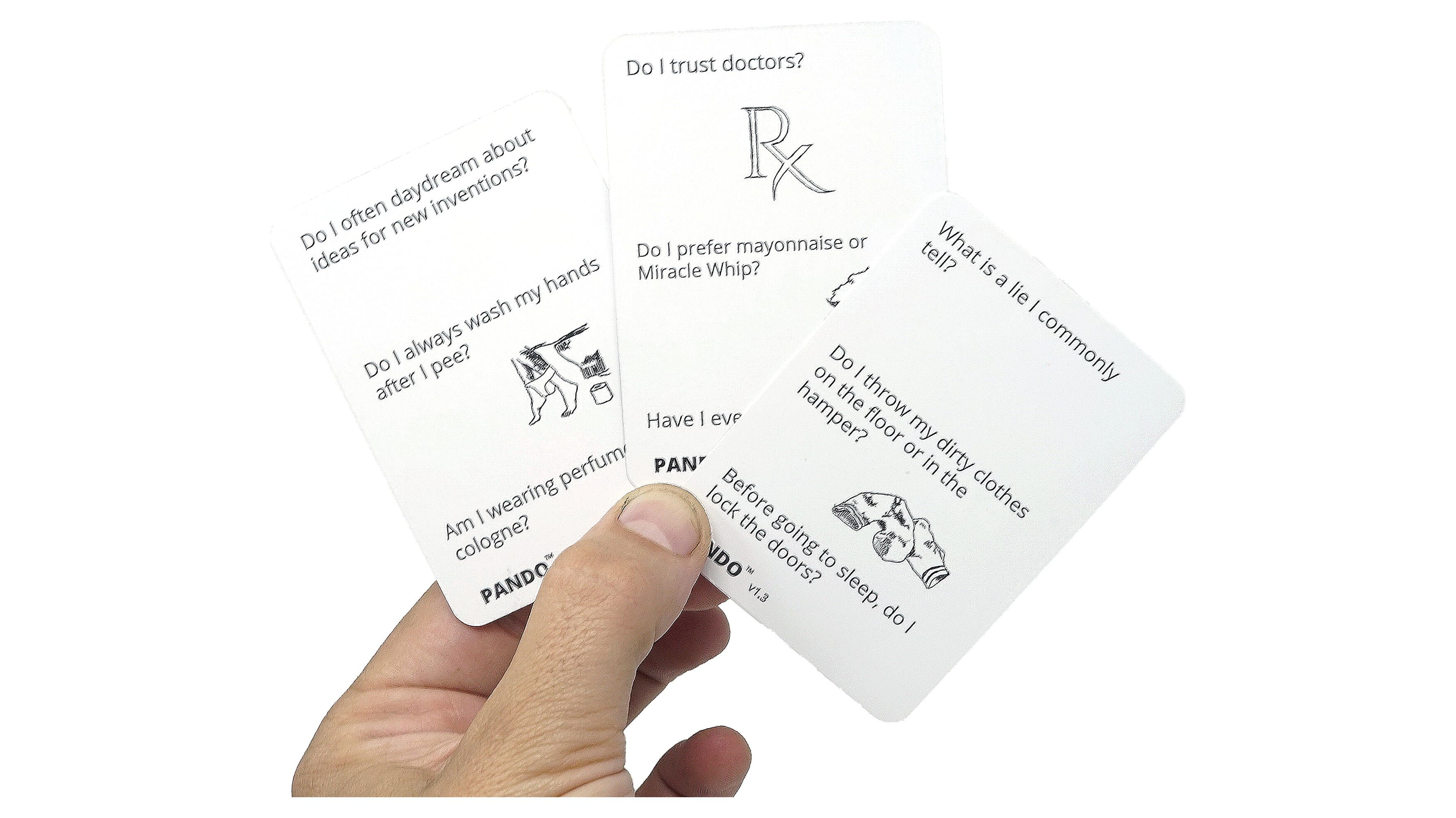 Pando - The Party Game Where You Try to answer Trivia Questions about Your Friends or Family