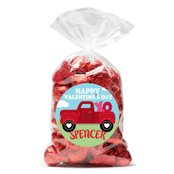 Pick Me Up Personalized 24 PC Sticker and Treat Bag Set