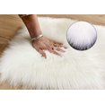 thumbnail image 4 of Soft Faux Sheepskin Fur Area Rug, Gold, 19"x31", 4 of 6