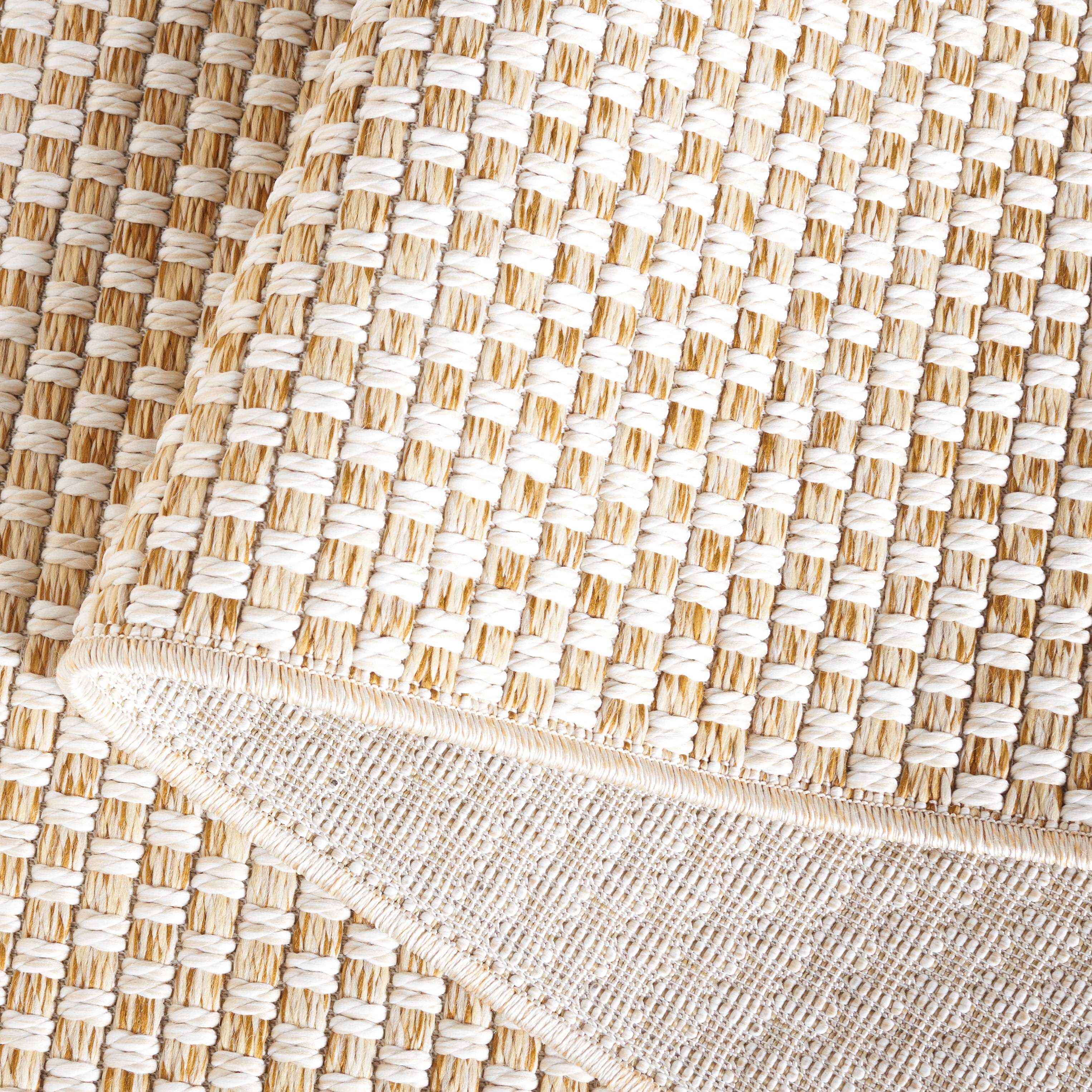 Safavieh Sisal All-Weather Delroy Solid Indoor/Outdoor Runner Rug, Natural/Ivory, 2'2" x 5'