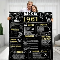 Happy 70th Birthday Gifts for Women Men,70th Birthday Gift Ideas for Wife Husband Mom and Dad, Parents Wedding Anniversary Blanket, Back in 1954
