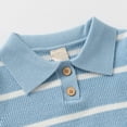 thumbnail image 6 of NAISIBABY Boys Sweater, Long Sleeve Collar Fashion Striped Fall Winter Warm Tops Blue 5T, 6 of 9