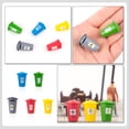 thumbnail image 4 of 5pcs Tiny Waste Bin Shaped Ornament Mini House Decor Doll House Sand Table Decor, 4 of 8