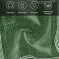 thumbnail image 5 of Green Retro Greek Key Cloth Napkins, Geometric Greece Ancient Rustic Washable and Reusable Dinner Napkins Set of 8, Table Napkin for Kitchen Party Birthday Wedding Hotel Housewarming 20"x20", 5 of 8