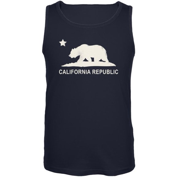 California Republic Navy Adult Tank Top - Large