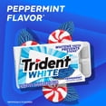 thumbnail image 4 of Trident White Sugar Free Gum, Peppermint Flavor, 3 Packs (48 Pieces Total), 4 of 10