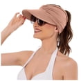 thumbnail image 5 of NordicNest Sun Hats for Women Wide Brim UV Protection Sun Visor Hats UPF50  Lightweight Foldable Ponytail Sports Cap, 5 of 6