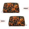thumbnail image 3 of Naloa Daisies Leather Makeup Bag for Purse Travel, Portable Small Cosmetic Organizer for Women and Girls, Make up Bag with Zipper, 3 of 8