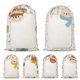 thumbnail image 2 of Bolsa de almacenamiento con cordón de gran capacidad para regalo de Navidad, saco de Papá Noel en blanco con sublimación, de lino decorativo, 2 of 4
