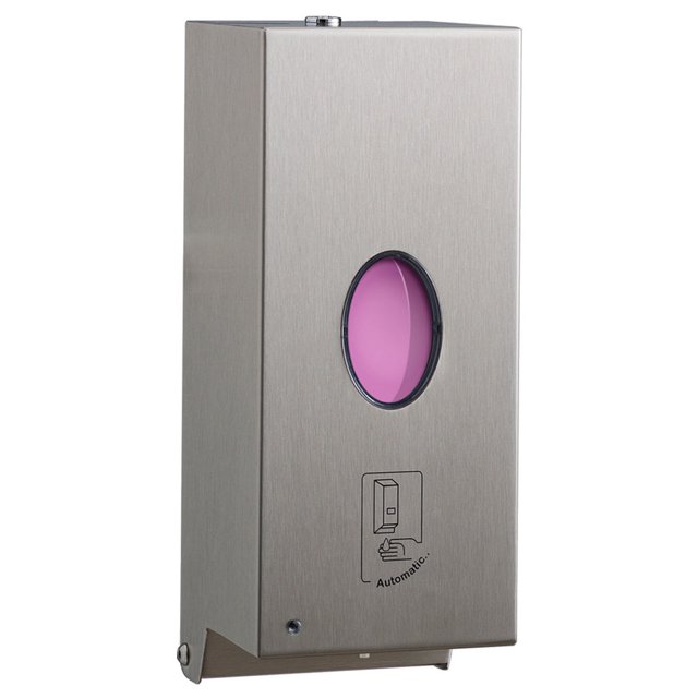 Bobrick B-2012 30 oz Wall Mount Automatic Liquid Hand Soap/Sanitizer Dispenser - Stainless Steel