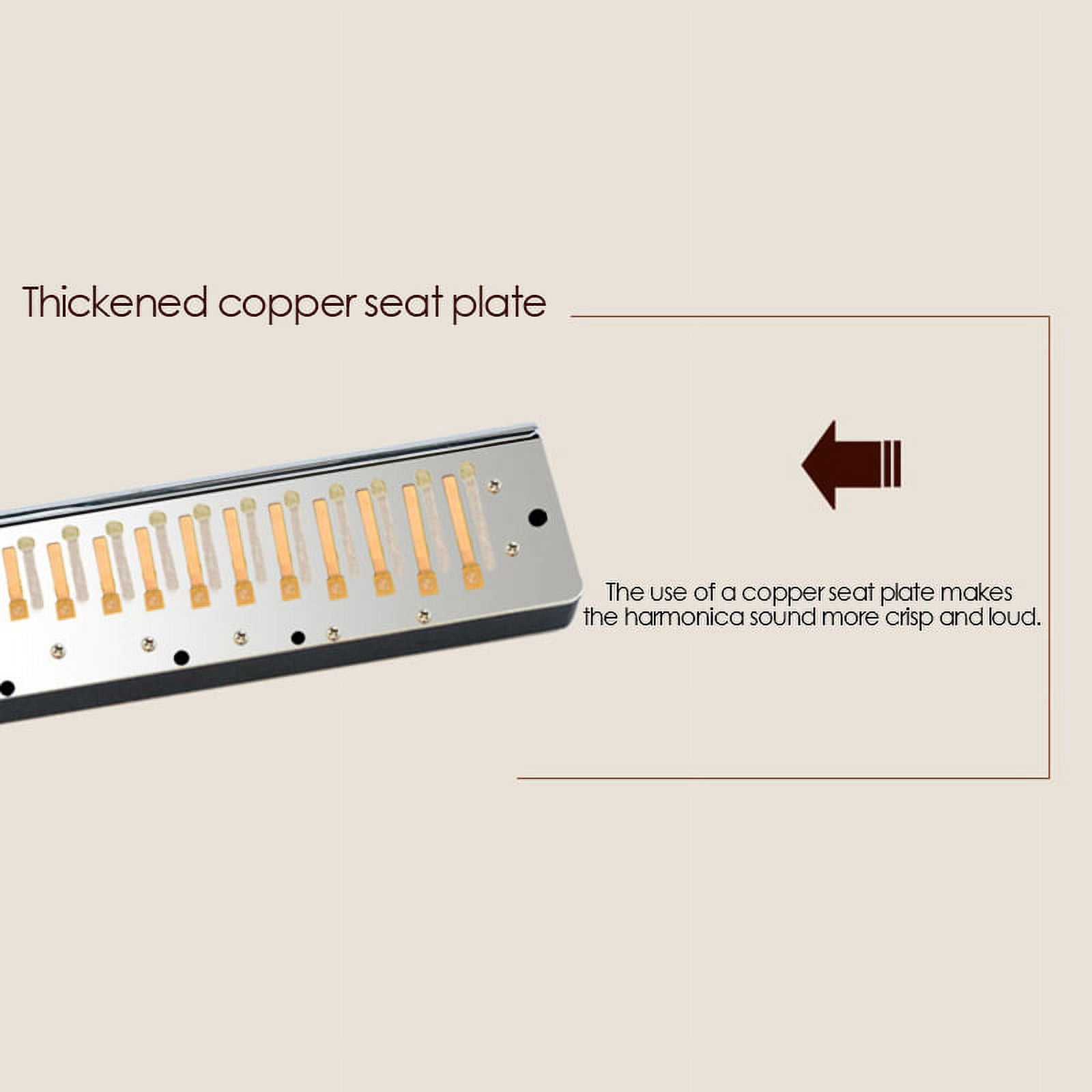 Chromatic Harmonica 16 Hole 64 Tone Mouth Organ Instrumentos Key Of C Professional Musical Instruments
