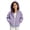 Purple-04, variant on Mitankcoo Girls Zip‑Up Sherpa Hooded Jacket Soft Fuzzy Fleece Coat with Pockets Loose Warm Casual Outerwear for Fall Winter