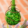 thumbnail image 2 of Evergreen Flag Beautiful Green Solar Drip Light Swirl Glass Planter - 11 x 6 x 20 Inches, 2 of 5