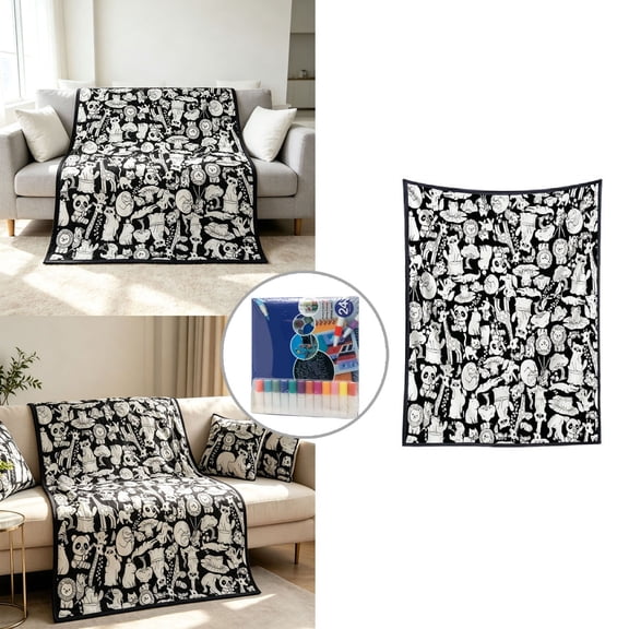 DIY Doodle Blanket Color Create Make It Uniquely Yours