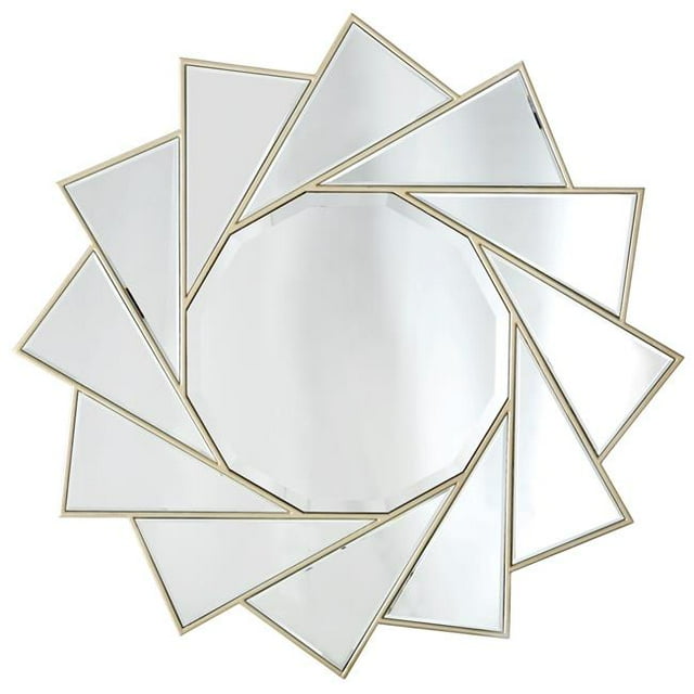 Camden Isle 86316 35.4 x 35.4 in. Pinwheel Circular Accent Mirror