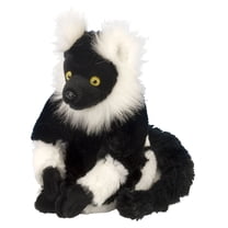 Wild Republic Black and White Lemur, Cuddlekins Mini, Stuffed Animal, 8 Inches, Gift for Kids, Plush Toy, Fill is Spun Recycled Water Bottles