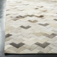 thumbnail image 4 of SAFAVIEH Studio Leather Rozanne Geometric Area Rug, Grey, 3' x 5', 4 of 6