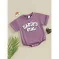 thumbnail image 2 of Bagilaanoe Newborn Baby Girl Boy Rompers Letters Print Long Sleeve Bodysuits 3M 6M 12M 18M Infant Casual One Piece Short Jumpsuit, 2 of 8