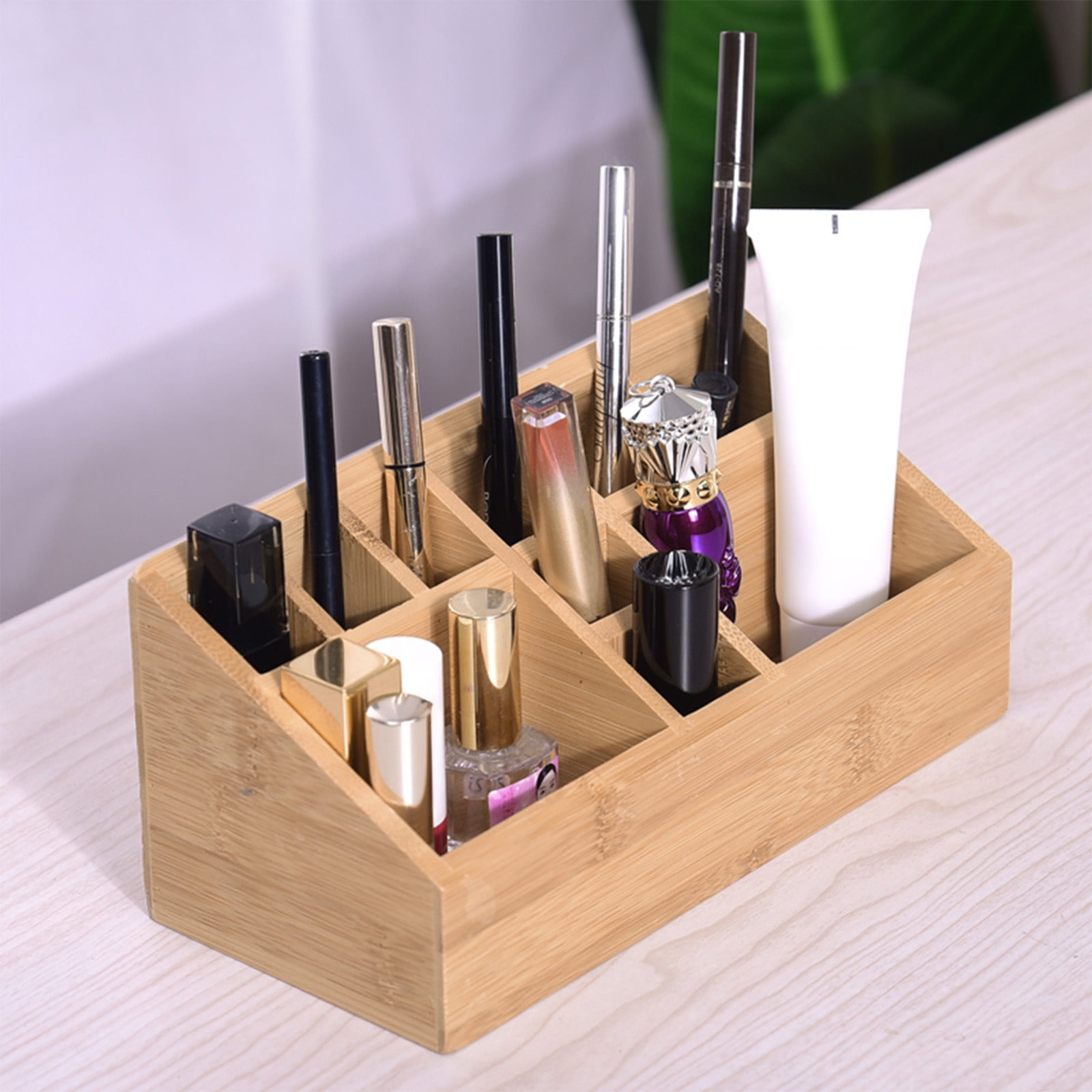 HOZVOMI Small Multifunctional Organizer Desk Caddy Home Office Accessory Tray Art Supply Holders Compartment Countertop Storage