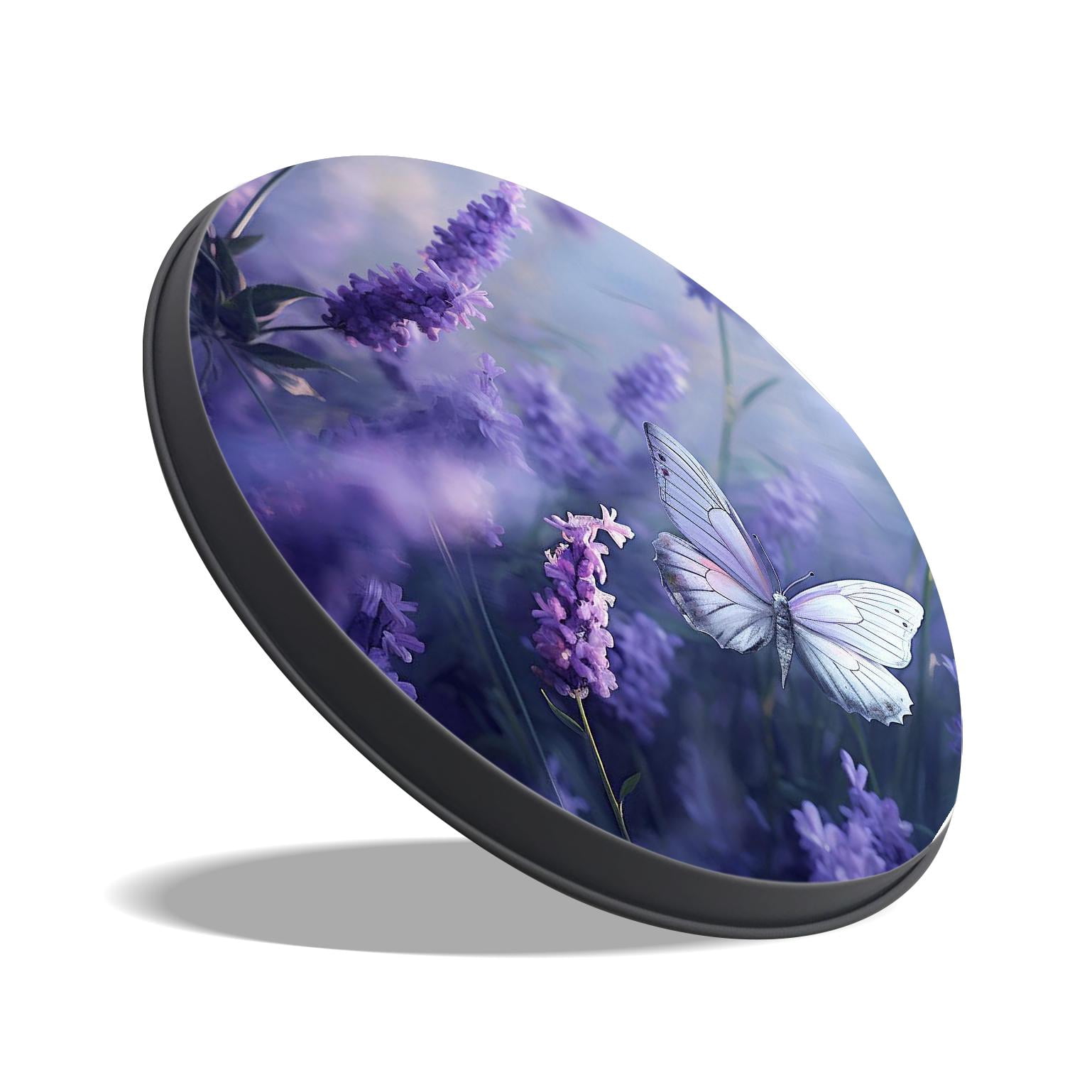 Metal Stove Burner Covers 4 Pcs ,glowing purple butterfly wings Amazing, Round Round Stove Burner Covers 8Inch And 10Inch