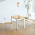 thumbnail image 4 of Livinia Cabin 33.5" Modern Farmhouse Wooden Dining Table (White-Oak), 4 of 7