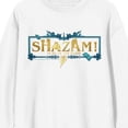 thumbnail image 2 of Shazam 2 Fury Of The Gods Shazam Text With Border Crew Neck Long Sleeve White Adult Sweatshirt-XXL, 2 of 3