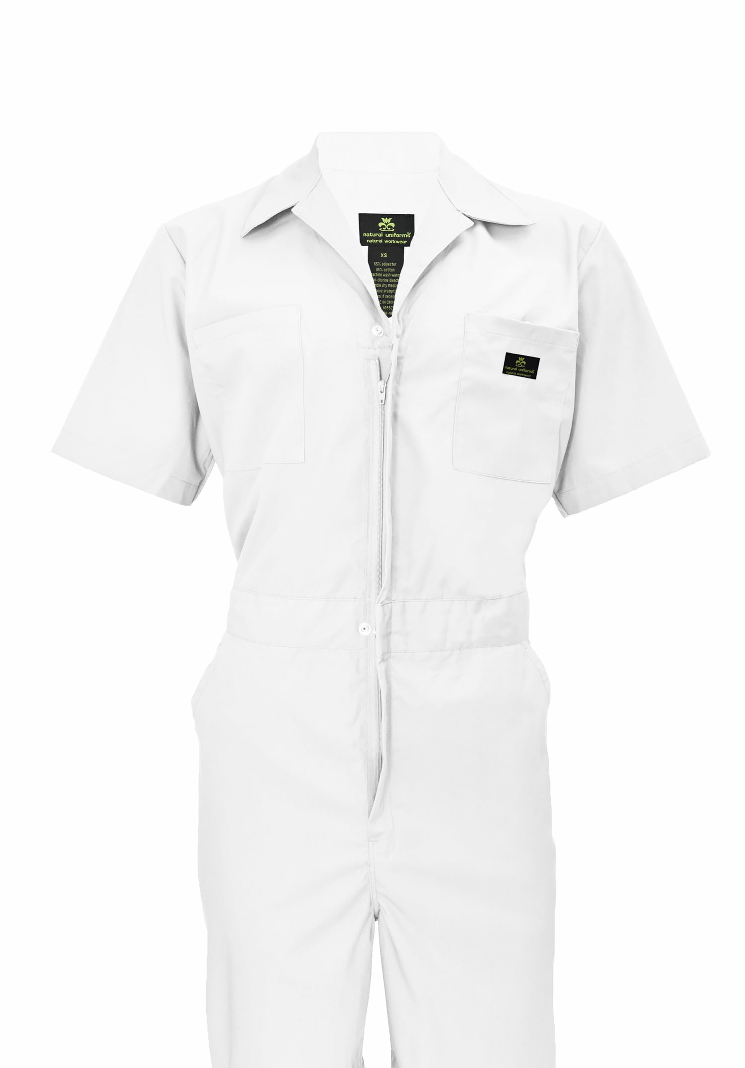 White short sleeve coveralls Clearance