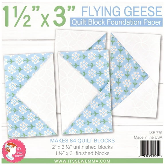 It's Sew Emma Quilt Block Foundation Paper-1.5"X3" Flying Geese