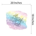 thumbnail image 4 of LIFE - Multicolored Background Inspirational Quotes Décor Vinyl Home Wall Decal - Life Is Not Measured By The Breaths We Take But By The Moments That Take Our Breaths Away 20" x 18", 4 of 5