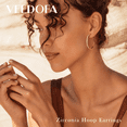 thumbnail image 5 of VEEDOFA 14K Gold Plated CZ Hoop Earrings for Women, Lightweight 20/30/40mm Hoops, 5 of 7