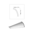 thumbnail image 2 of KL110A - Cove Crown Molding Glue-up 6.5 ft. in Plain White (292.5 Ln. ft / Pack) - 45 Pieces, 2 of 2