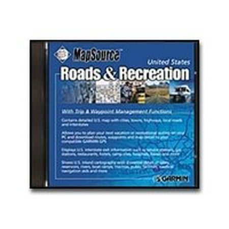 MapSource United States Roads & Recreation - GPS software - for GPS 12MAP, III Plus; GPSMAP 162, 168 Sounder; NavTalk