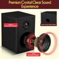 thumbnail image 2 of Pyle 5.25” Wired Bookshelf Speakers – Pair of 2-Way HiFi Home Theater Speakers with Wall Mount Brackets, Paper Cone Woofer & Soft Dome Tweeter, Compact Design for Home Audio, Black, 2 of 2