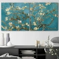 thumbnail image 2 of wall26 2 Panel Square Canvas Wall Art - Almond Blossom by Vincent Van Gogh - Giclee Print Gallery Wrap Modern Home Art Ready to Hang - 24"x24" x 2 Panels, 2 of 4
