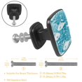 thumbnail image 2 of 4 Pcs Cabinet Handle Drawer Pulls Ocean Fish Knobs with Screws Square Furniture Office Cabinet Knob Decoration, 2 of 5