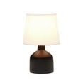 thumbnail image 2 of Simple Designs Mini Bocksbeutal Ceramic Table Lamp, Black, 2 of 3