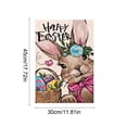 thumbnail image 3 of Homekingdee Garden Flag Easter Egg Rabbits Print - White Polyester Yard Party Decoration Flag for Indoor Outdoor Courtyard Easter Celebration, 3 of 6
