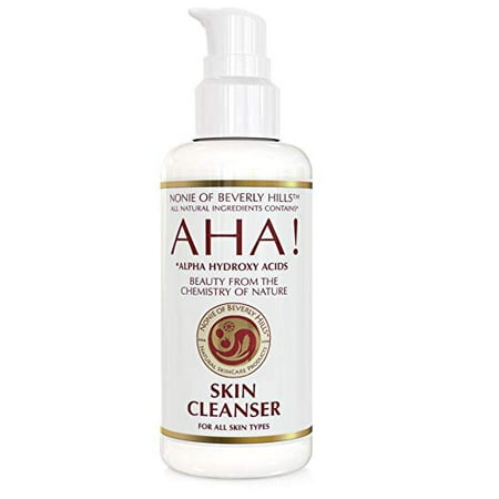 All Natural Skin Cleanser With Alpha Hydroxy Acids Excellent Oil Based Makeup Remover With Exfoliating Pore Management & Anti Aging Formula Suitable For Vegans 7.0