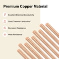 thumbnail image 2 of Uxcell Barra Redonda de Cobre 6mm x 250mm T2 Cobre, 2 of 7