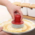 thumbnail image 1 of VBXOAE Kitchen Multi Function Pot Washing Brush Short Handle Cleaning and Descaling High Handle Design Ergonomic Grip ABS Material Quick Foaming and Oil Stain Removal Red, 1 of 5