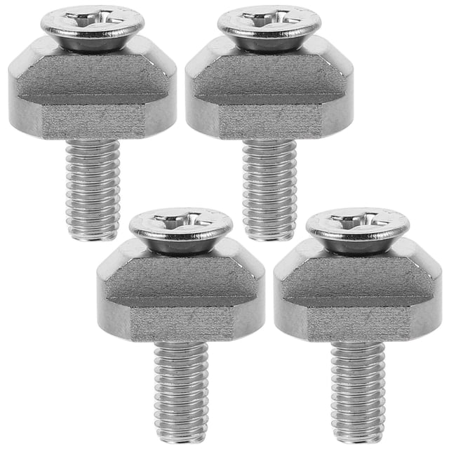 Miangastore Écrous en T Argent Laiton Attache Durable pour Sports Nautiques 4 Pcs